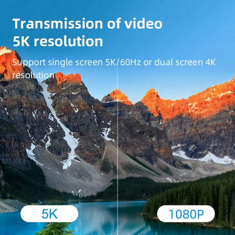 Hagibis USB4 Cable Compatible with Thunderbolt 3/4 5K@60Hz 40Gbps Data Transfer 100W 5A Fast Charging for Macbook Pro iPhone 16