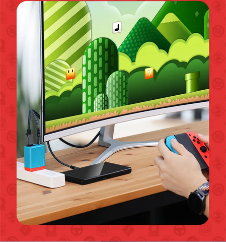 Hagibis Switch Dock for Nintendo Switch GaN fast charger  Portable TV Docking Station 4K HDMI-compatible for Laptops iPad Phone