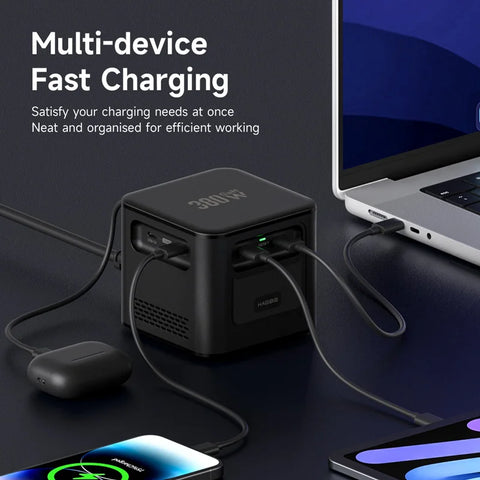 Hagibis 380W USB C Charger 8-Ports GaN Type C Charging Station PD 3.1 Dual 140W Fast Charger for MacBook iPhone Dell XPS Samsung