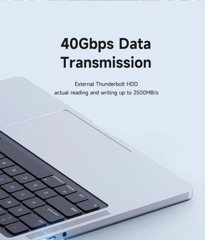 Hagibis USB4 Data Cable 40Gbps USB C to Type C Short Cable PD 240W 8K 60Hz for Thunderbolt 3/4 iPhone 16 Pro Max SSD Power Bank