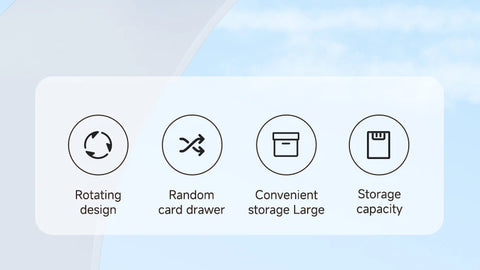 Hagibis Switch Rotating Game Card Case with 10 Game Card Slots Creative NS Card Storage Box Holder for Nintendo Switch/Lite/OLED