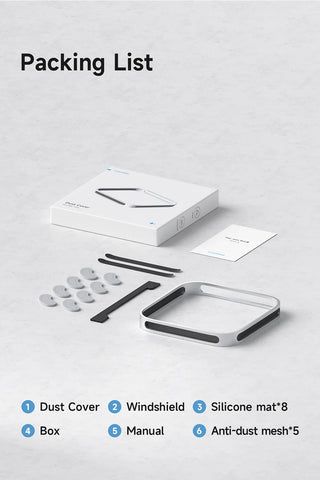 Hagibis Desktop Stand for Mac mini M4/M4 Pro 2024 Dustproof Base Heat Dissipation Bracket Aluminum Alloy Cooling Holder Dock