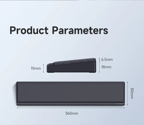 Hagibis Keyboard Wrist Rest Pad Ergonomic Soft Memory Foam Support Desktop Storage Box Easy Typing Pain Relief for Office Home