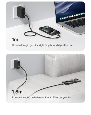 Hagibis USB C to USB C Full Function Cable Super Soft USB4 80Gbps 8K 240W Fast Charging Cord for Thunderbolt 4/5 iPhone Laptop