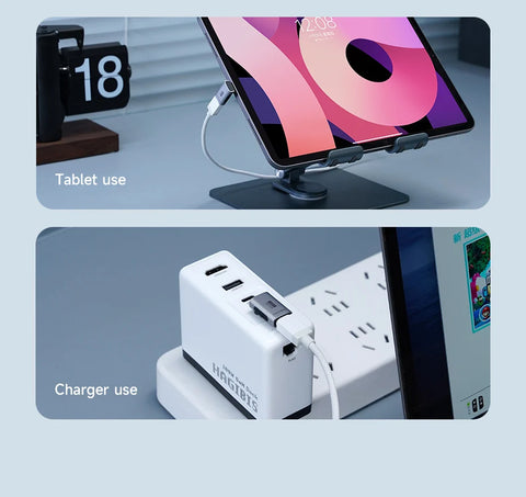 Hagibis 240W USB C to C Adapter 40Gbps 8K 60Hz 90 Degree Converter USB4 Adapter for Thunderbolt 4/3 MacBook iPhone 16 Pro Tablet