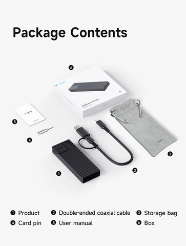 Hagibis USB 4.0 40Gbps M.2 NVMe SSD Enclosure Compatible with Thunderbolt 4/3 USB 3.2/3.1/3.0 ASM2464 External Hard Drive Case
