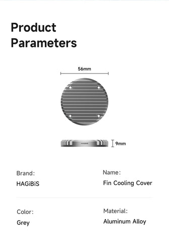 Hagibis Heatsink Heat Dissipation Fins Cover With Magsafe Only Accessories for MC100 Magnetic M.2 2230 NVMe SSD Enclosure