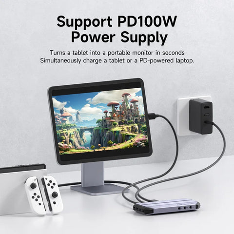 Hagibis 4K@60Hz Video Capture Card Streaming and Gaming 4K 60FPS HDR VRR RGB Passthrough PD 100W for PS5/4 Xbox Switch Camera PC