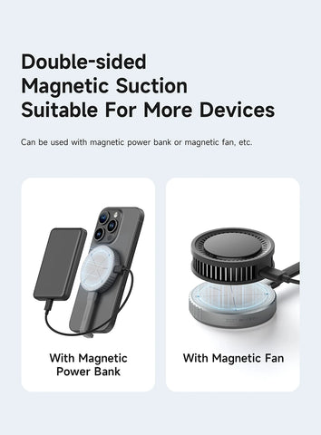 Hagibis Magnetic M.2 2230 NVMe SSD Enclosure Magsafe SSD Case USB C 3.2 Gen2 to NVMe PCI-E for iPhone 16 Pro Max ProRes MacBook