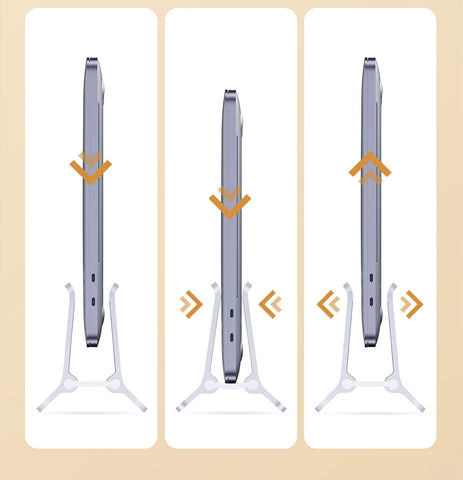 Hagibis Vertical Laptop Stand Transparent Desktop Gravity Holder Notebook Support For MacBook Pro Air Surface Book Laptops