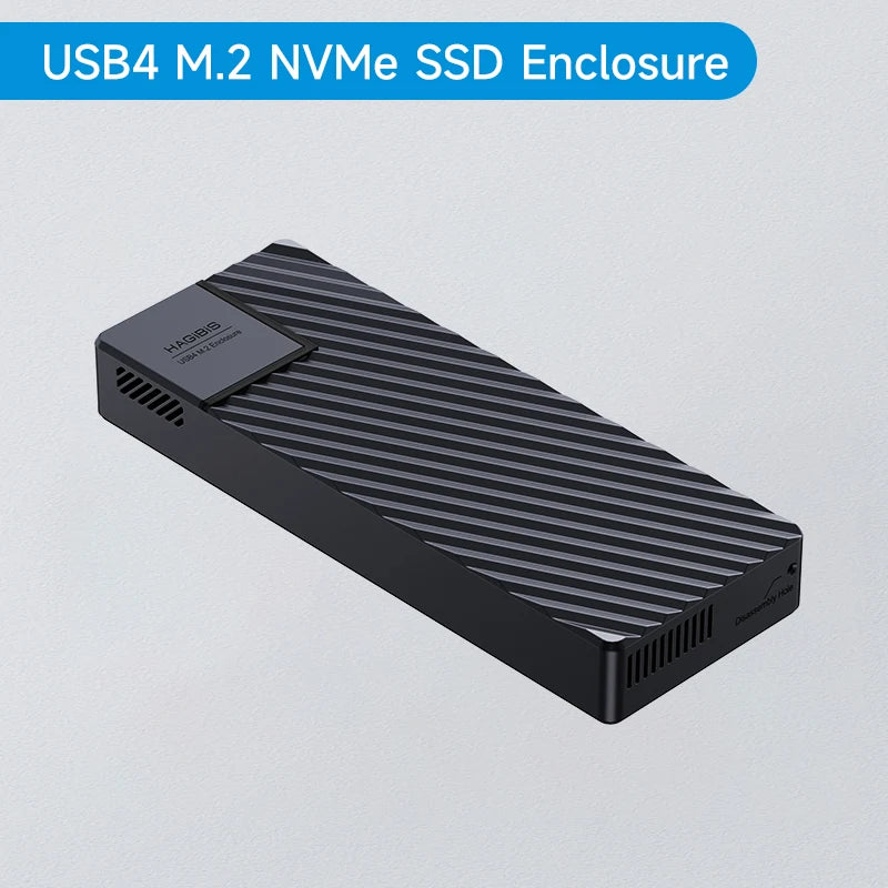 Hagibis USB 4.0 40Gbps M.2 NVMe SSD Enclosure Compatible with Thunderbolt 4/3 USB 3.2/3.1/3.0 ASM2464 External Hard Drive Case