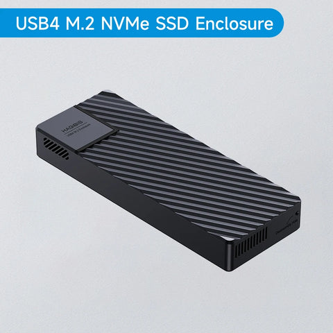 Hagibis USB 4.0 40Gbps M.2 NVMe SSD Enclosure Compatible with Thunderbolt 4/3 USB 3.2/3.1/3.0 ASM2464 External Hard Drive Case