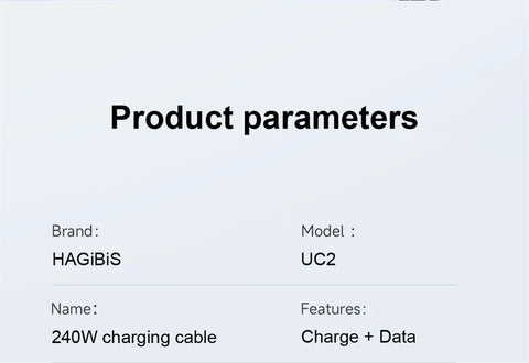Hagibis 240W USB Type C Cable PD 3.1 Fast Charging Type C to Type C line for MacBook Pro Air PS4/5 iPhone 16 Switch iPad Samsung