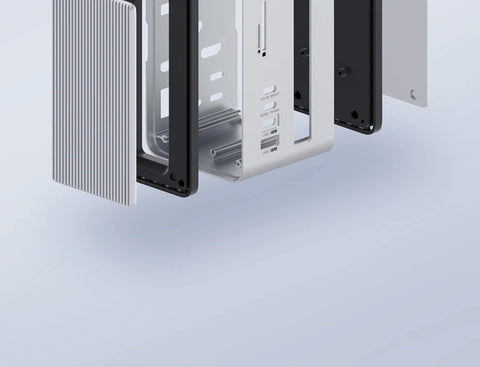 Hagibis USB C Docking Station Type-c to M.2 SSD Enclosure USB 3.1 3.0 SD/TF 3.5mm AUX Adapter USB-C Hub for Laptop iPad Macbook