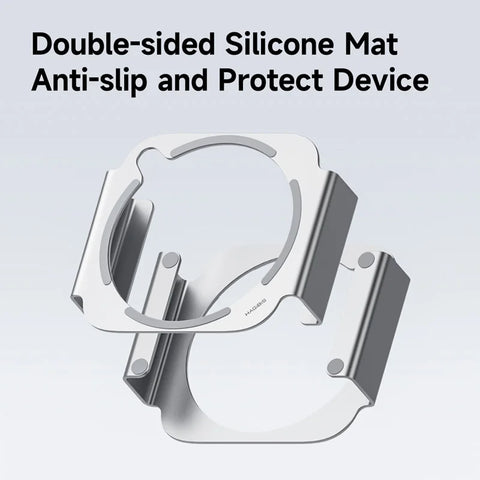 Hagibis Desktop Stand for Mac mini M4/M4 Pro 2024 Heat Dissipation Bracket Aluminum Alloy Mount Dock Cooling Holder Accessories
