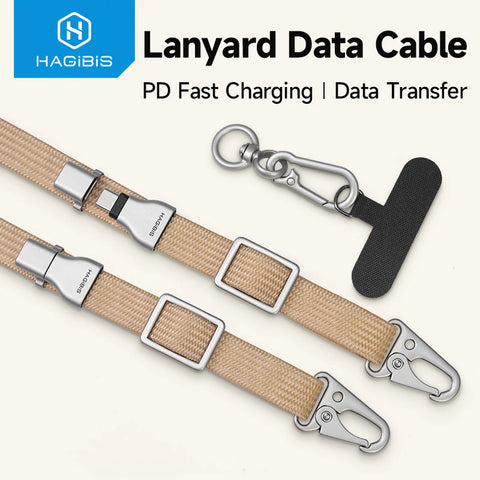 Hagibis Universal Phone Lanyard USB C to USB C Cable Phone Strap Anti-loss C to C Cord for iPhone 16 Pro Max Camera Sony Fuji