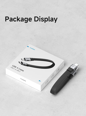 Hagibis Short USB C to USB C Full Function Cable USB4 V2 Date Cable 80Gbps 8K PD 240W Cord for Thunderbolt 4/5 iPhone Laptop SSD