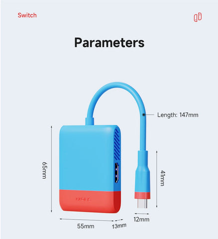 Hagibis Switch Video Capture Card Portable TV Dock For Nintendo Switch/OLED Live Streaming Gaming Laptop Docking Station MS2130