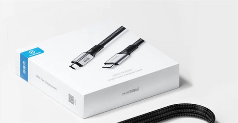 Hagibis 240W USB Type C Cable PD 3.1 Fast Charging Type C to Type C line for MacBook Pro Air PS4/5 iPhone 16 Switch iPad Samsung
