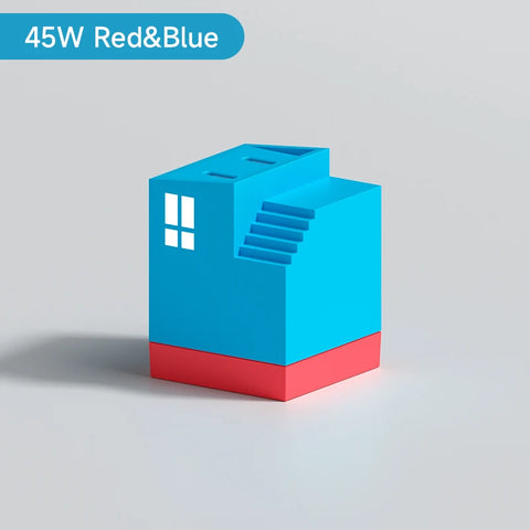 Hagibis 45W GaN USB C Charger PD PPS Fast Charger Mini House Travel Dual Ports Charger for iPhone 16 Pro Max/15/14 iPad MacBook