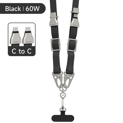 Hagibis Universal Phone Lanyard USB C to USB C Cable Phone Strap Anti-loss C to C Cord for iPhone 16 Pro Max Camera Sony Fuji