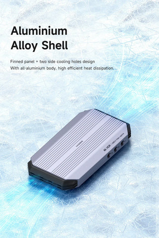 Hagibis 4K@60Hz Video Capture Card Streaming and Gaming 4K 60FPS HDR VRR RGB Passthrough PD 100W for PS5/4 Xbox Switch Camera PC