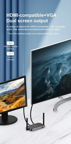 Hagibis Wireless HDMI Transmitter and Receiver HDMI Extender Kits Wireless Display Dongle for TV Camera Streaming PS5