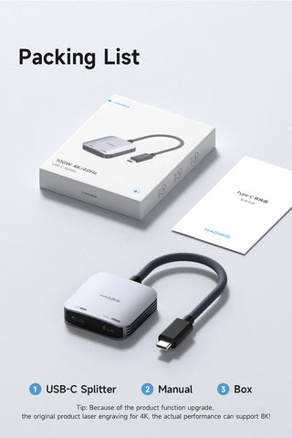 Hagibis AR Glasses Adapter USB C to Glasses and Charging Converter USB-C Hub Charge and Play For Switch Rokid/Xreal/Thunderbird