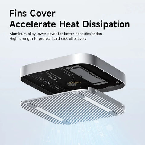 Hagibis USB4 Hard Drive Enclosure 40Gbps M.2 NVMe SSD Case for Mac mini M4/M4 Pro Compatible with Thunderbolt 5/4 External SSD