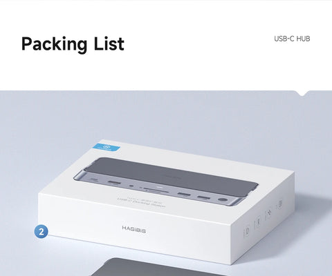 Hagibis USB C Docking Station Type C to 8K DP HDMI-Compatible Triple Display M.2 SSD PD3.0 RJ45 15 in 1 USB C HUB for PC Laptops