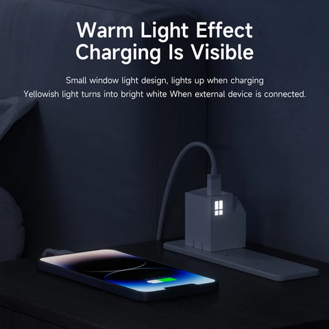 Hagibis 45W GaN USB C Charger PD PPS Fast Charger Mini House Travel Dual Ports Charger for iPhone 16 Pro Max/15/14 iPad MacBook