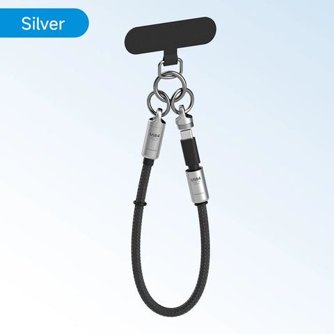 Hagibis USB4 Phone Lanyard Cable Portable USB C to Type-C Wrist Lanyard Cable 240W 80Gbps for Thunderbolt 4/5 iPhone 16 Pro SSD
