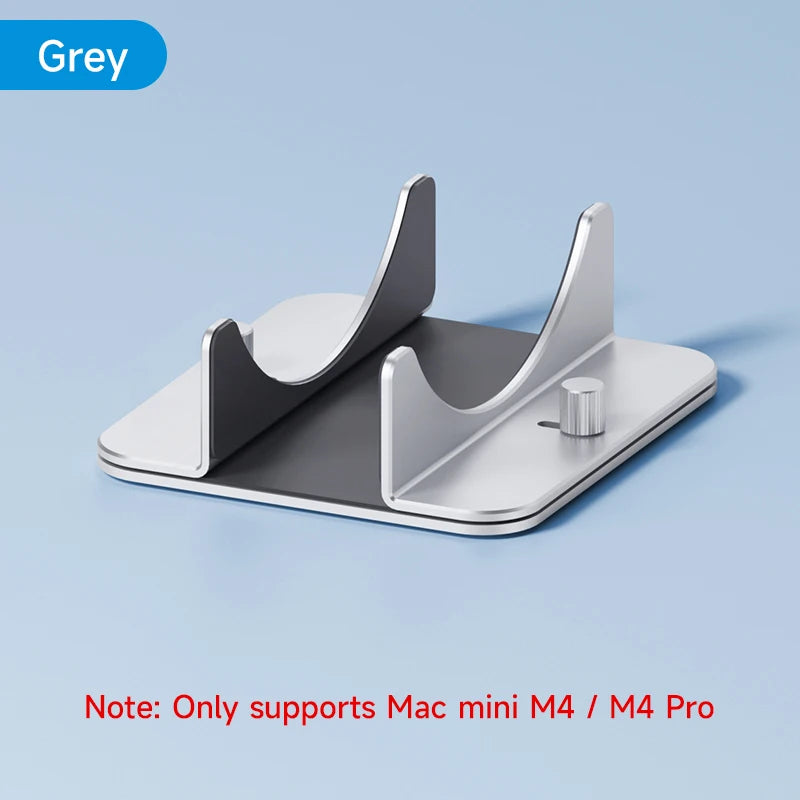 Hagibis Vertical Stand for Mac Mini M4/M4 Pro Aluminum Alloy Laptop Desktop Stand Anti-Slip Adjustable Holder For New Mac mini