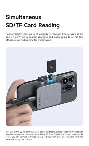 Hagibis Magnetic Card Reader SD4.0 312MB/s USB-C to SD MicroSD TF Memory Card Magnet HUB UHS-II for Laptop Phone Macbook Camera