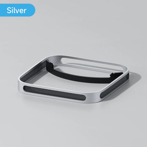 Hagibis Desktop Stand for Mac mini M4/M4 Pro 2024 Dustproof Base Heat Dissipation Bracket Aluminum Alloy Cooling Holder Dock