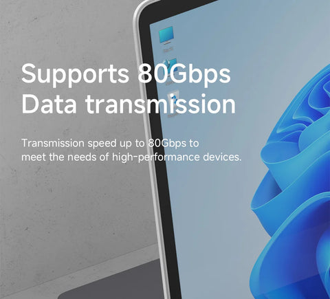 Hagibis 240W USB C to C Adapter with Lanyard 80Gbps 90 Degree Converter 8K Video USB4 Adapter for MacBook iPhone 16 Pro Tablet