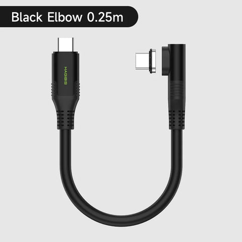 Hagibis Short USB C Cable Magnetic Mini Fast Charging Cord PD 240W 40Gbps Compatible with Thunderbolt 4/3 iPhone 16 SSD Tablet