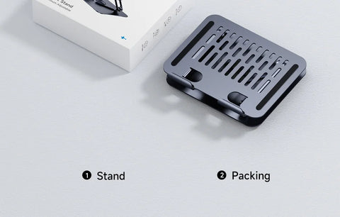 Hagibis 360° Rotating Tablet Stand Adjustable Tablet Holder Dual Rod Support Aluminum Foldable Cradle for iPad Pro Switch ROG