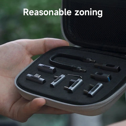 Hagibis Multi USB C Adapter Kit Short USB4 Fast Charging Cable Set Storage Box USB to Type-c Compatible with Thunderbolt 4/3