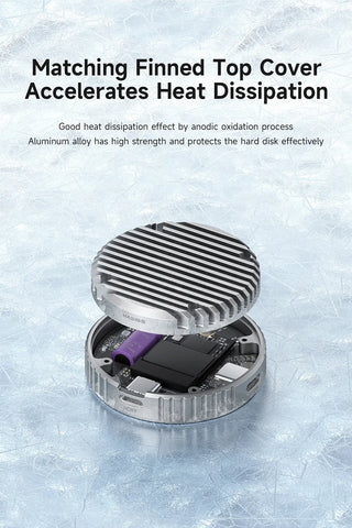 Hagibis Heatsink Heat Dissipation Fins Cover With Magsafe Only Accessories for MC100 Magnetic M.2 2230 NVMe SSD Enclosure