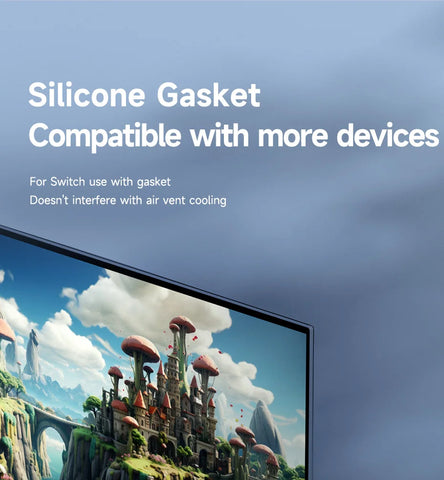 Hagibis ROG Ally/Steam Deck/Switch/OLED Dock 6 in 1 Universal Docking Station With 4K HDMI 2.5G RJ45 100W PD RGB Light USB C Hub