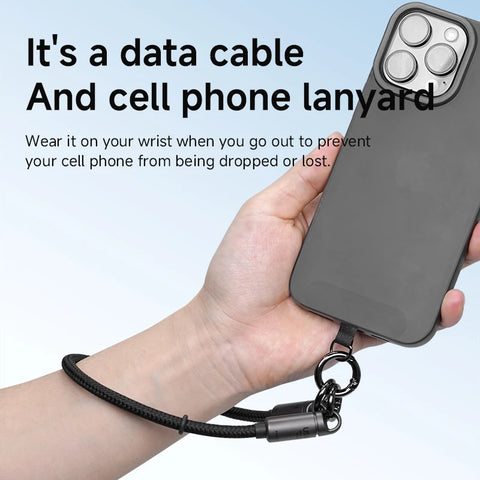 Hagibis USB4 Phone Lanyard Cable Portable USB C to Type-C Wrist Lanyard Cable 240W 80Gbps for Thunderbolt 4/5 iPhone 16 Pro SSD