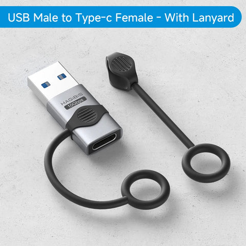 Hagibis 240W USB C to C Adapter with Lanyard 80Gbps 90 Degree Converter 8K Video USB4 Adapter for MacBook iPhone 16 Pro Tablet