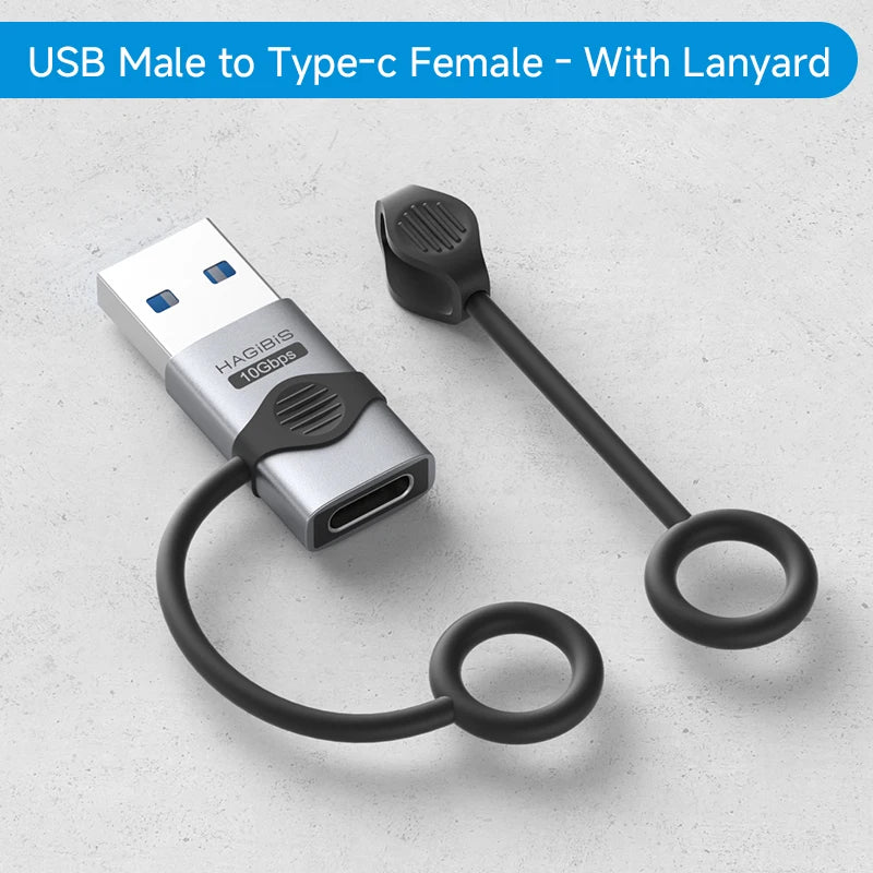 Hagibis 240W USB C to C Adapter with Lanyard 80Gbps 90 Degree Converter 8K Video USB4 Adapter for MacBook iPhone 16 Pro Tablet
