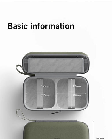 Hagibis Electronic Organizer Travel Case Bag for Mac mini M4/M4 Pro 2024 Portable Carry Case for Cable Charger Mouse Power Bank