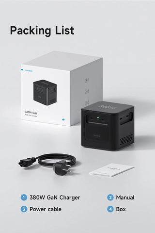 Hagibis 380W USB C Charger 8-Ports GaN Type C Charging Station PD 3.1 Dual 140W Fast Charger for MacBook iPhone Dell XPS Samsung