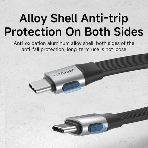 Hagibis Short USB C to USB C Full Function Cable USB4 V2 Date Cable 80Gbps 8K PD 240W Cord for Thunderbolt 4/5 iPhone Laptop SSD