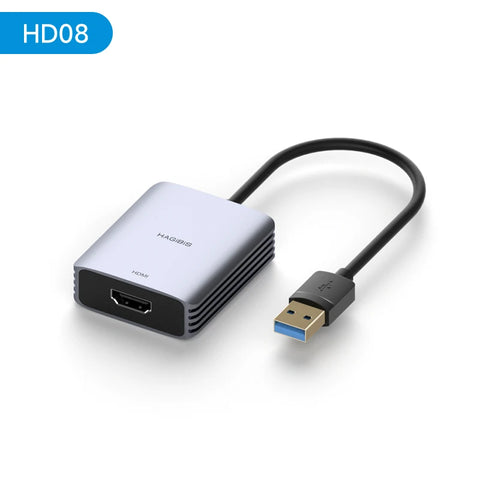 Hagibis USB-A/C to HDMI-Compatible Adapter MST Dual Monitor Converter Triple Display Compatible with M1/M2/M3 Windows Mac Laptop