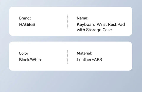 Hagibis Keyboard Wrist Rest Pad Ergonomic Soft Memory Foam Support Desktop Storage Box Easy Typing Pain Relief for Office Home