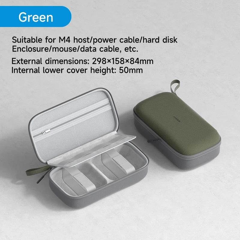 Hagibis Electronic Organizer Travel Case Bag for Mac mini M4/M4 Pro 2024 Portable Carry Case for Cable Charger Mouse Power Bank